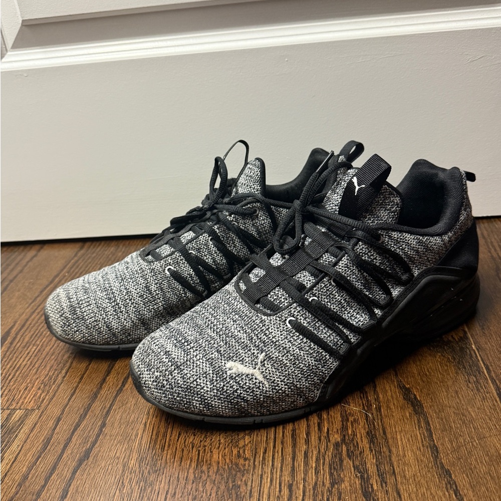 Puma Black and Gray Athletic Socks